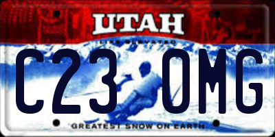 UT license plate C230MG