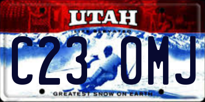 UT license plate C230MJ