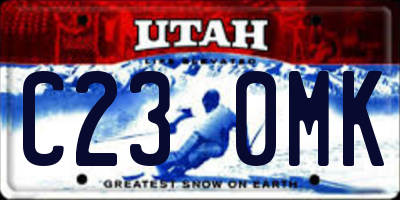 UT license plate C230MK