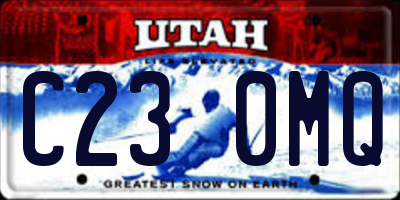 UT license plate C230MQ