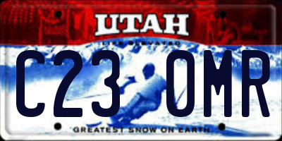 UT license plate C230MR