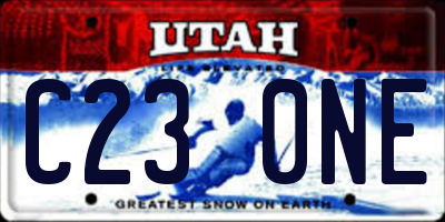 UT license plate C230NE