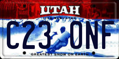 UT license plate C230NF
