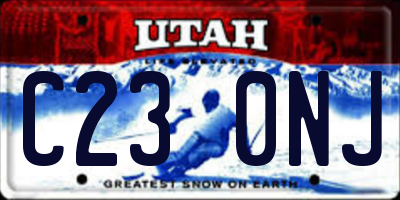 UT license plate C230NJ