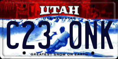 UT license plate C230NK