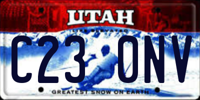 UT license plate C230NV