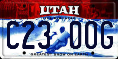UT license plate C230OG