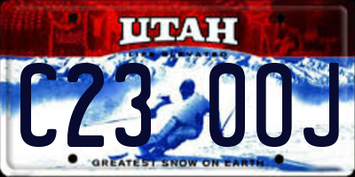 UT license plate C230OJ