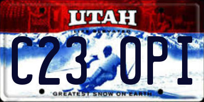 UT license plate C230PI