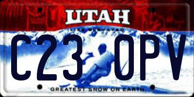 UT license plate C230PV