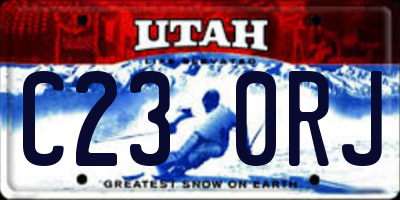 UT license plate C230RJ
