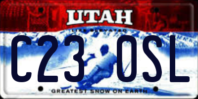 UT license plate C230SL