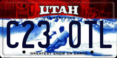 UT license plate C230TL
