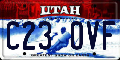 UT license plate C230VF