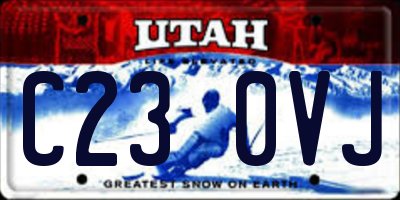 UT license plate C230VJ