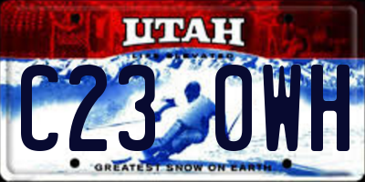 UT license plate C230WH