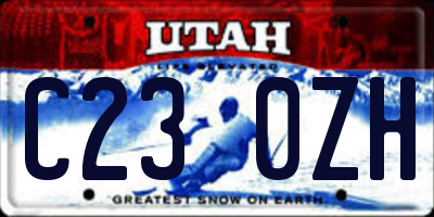 UT license plate C230ZH
