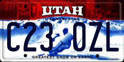UT license plate C230ZL