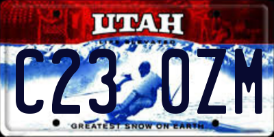 UT license plate C230ZM