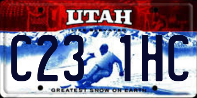 UT license plate C231HC