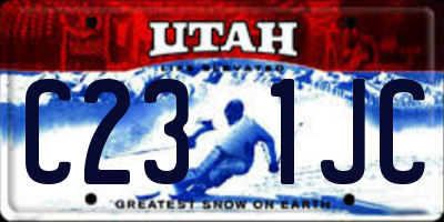 UT license plate C231JC