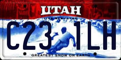 UT license plate C231LH