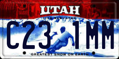 UT license plate C231MM