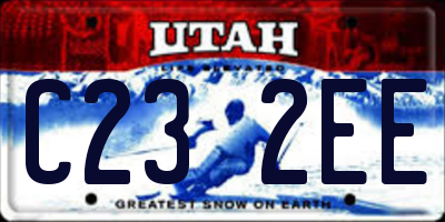 UT license plate C232EE