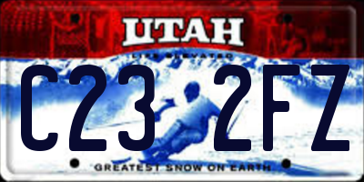 UT license plate C232FZ