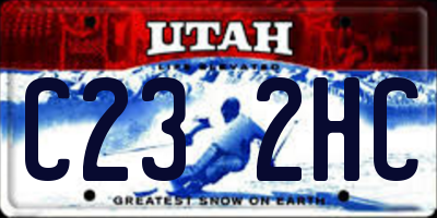 UT license plate C232HC