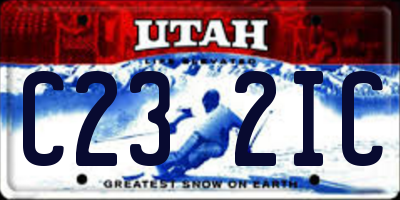 UT license plate C232IC