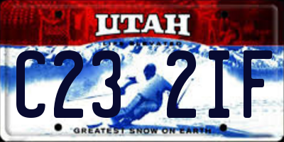 UT license plate C232IF