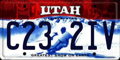 UT license plate C232IV