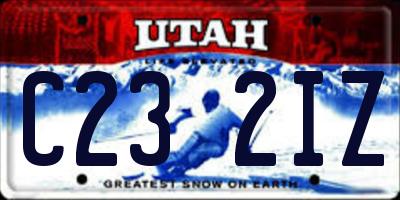 UT license plate C232IZ