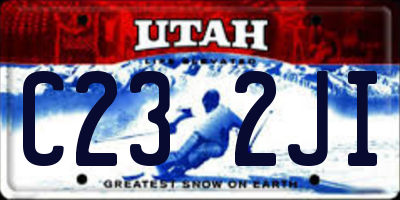 UT license plate C232JI