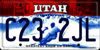 UT license plate C232JL