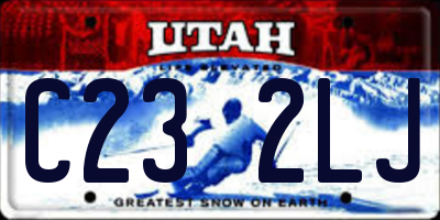 UT license plate C232LJ