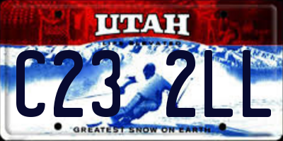 UT license plate C232LL