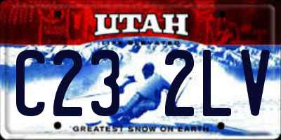 UT license plate C232LV