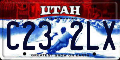 UT license plate C232LX