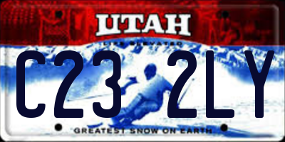 UT license plate C232LY
