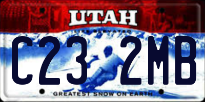 UT license plate C232MB