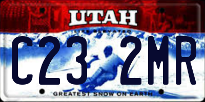 UT license plate C232MR