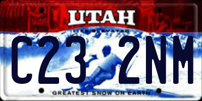 UT license plate C232NM