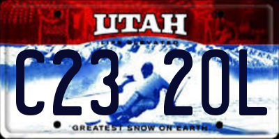 UT license plate C232OL