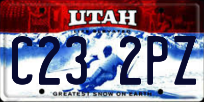 UT license plate C232PZ