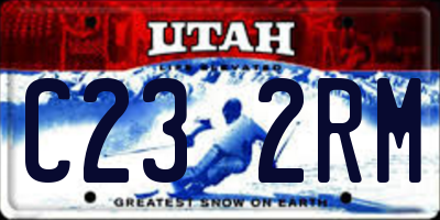 UT license plate C232RM