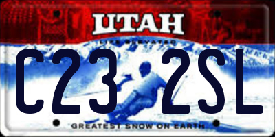 UT license plate C232SL