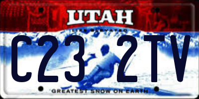 UT license plate C232TV