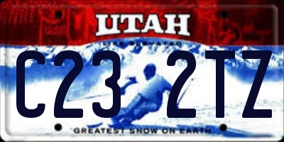 UT license plate C232TZ